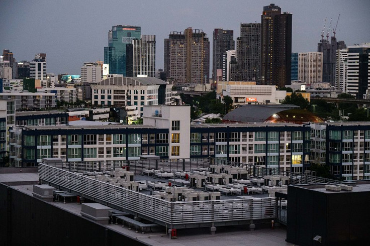 Cooling installations on a data centre in Bangkok on Sept.4